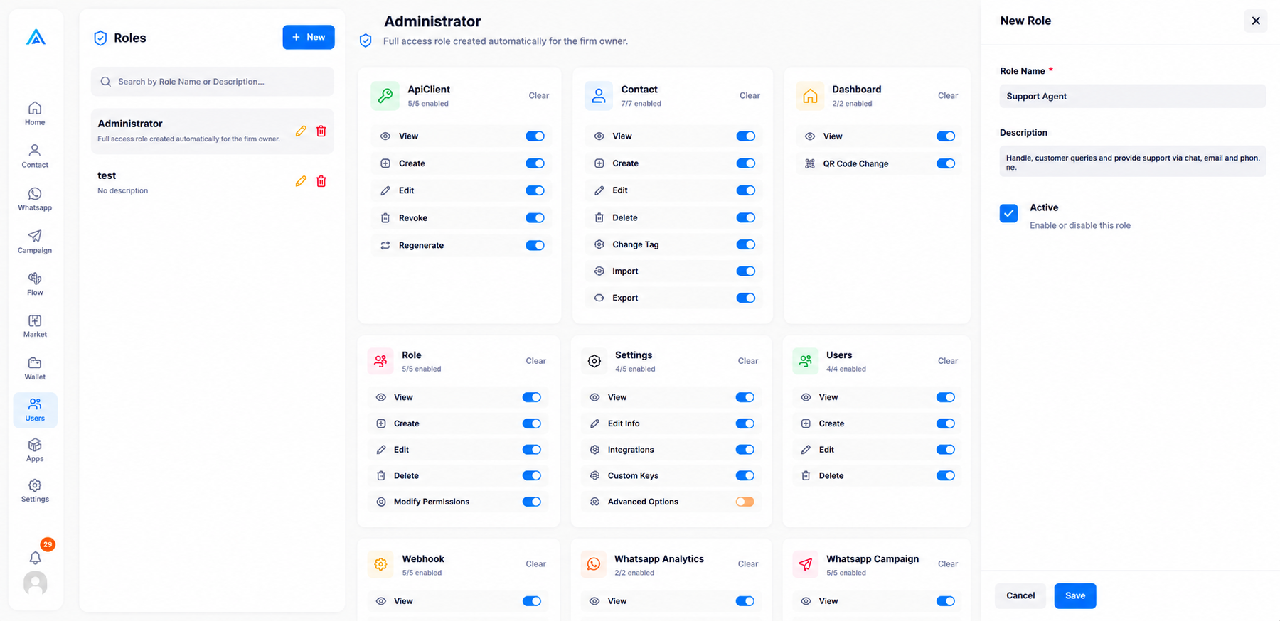 Create a New Role Interface